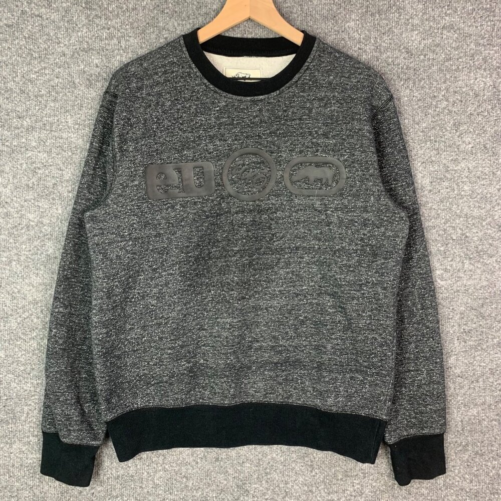 Ecko Unltd. Graphic‎ Fleece Pullover Crewneck Sweatshirt Men’s Sz Medium Blend